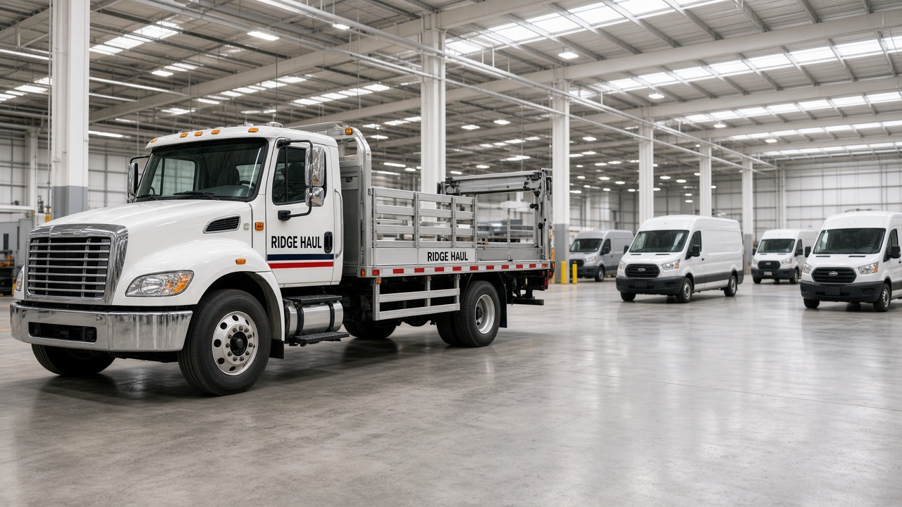 Flatbed with a liftgate
